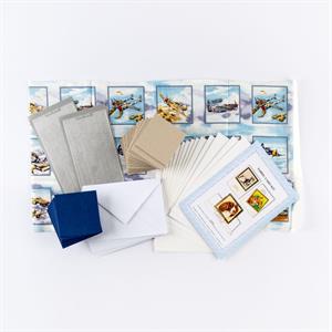 Pinflair Fabric Aeroplane Card Making Kit -  Makes 15 Cards With Envelopes - 001070