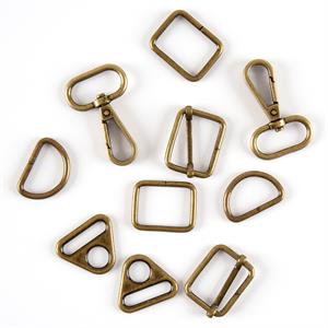 Fabric Freedom 25mm Bag Making Hardware Essentials Pack - 10pcs - 003236