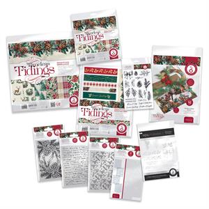 Tonic Studios Timeless Tidings Full Collection - Paper, Foils, Dies, Stamps, Embossing Folders, Stencils & Toppers  - 004652
