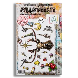 AALL & Create Autour de Mwa A5 Stamp Set - Deer Oh Deer - 19 Stamps - 021001