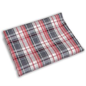 House of Alistair 100% Red Check Irish Linen - 150cm Wide x 1m Fabric Length - 023290