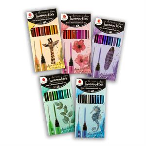 DecoTime 5 Packs of 6 Assorted Metallic Twin Markers - 039160