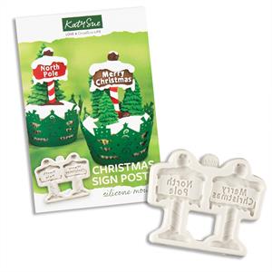 Katy Sue Designs Christmas Sign Posts Mould - 040191