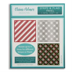 Claina Palmer Designs Stripe/Plaid Panel Die  - 049655
