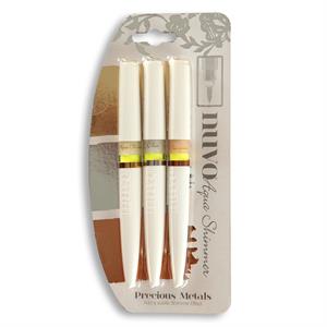 Tonic Studios Aqua Shimmer Pens 3 Pack - Precious Metals - 050525