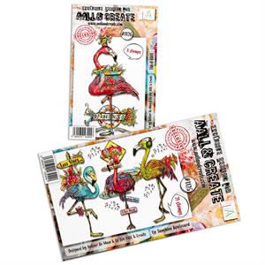 AALL & Create Autour de Mwa 2 x Stamp Sets - Up Sunshine Boulevard & FAB-U-LOUS - 053207