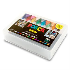 Posca  PC-7M Assorted Colours Collection Pack - 15 Pens - 053349