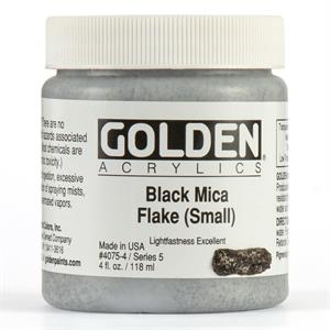 Golden Heavy Body Acrylic 118ml - Black Mica Flake - 055999