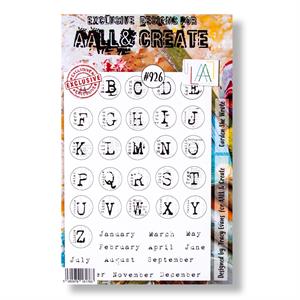 AALL & Create Tracy Evans A5 Stamp Set - Garden She Wrote - 38 Stamps - 061645