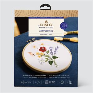 DMC Sumptuous Summer Flowers by Aurora Menendez Embroidery Kit - 074928