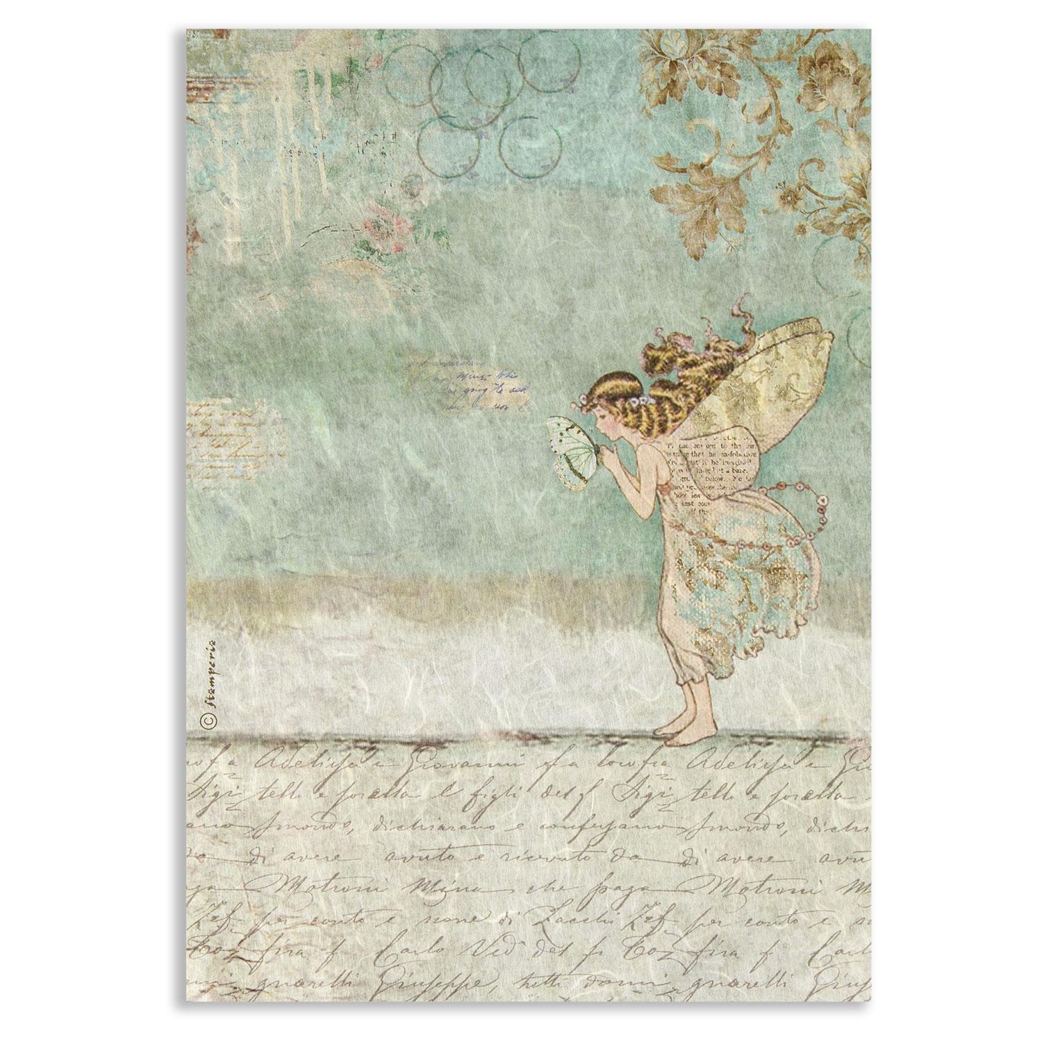 Stamperia 10 x A4 Rice Papers - Choose any 10 - Wonderland - Fairy