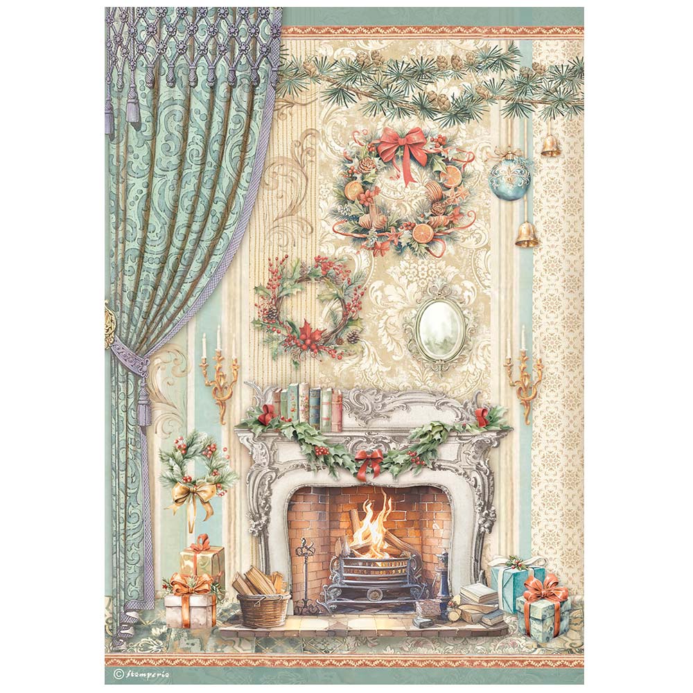 Stamperia 10 x A4 Rice Papers - Choose any 10 - The Nutcracker - Chimney