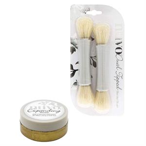 Tonic Studios Nuvo Blender Brush Duo & Tuscan Gold Expanding Mousse 62.6g - 080524