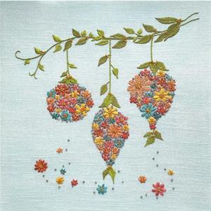 Dizzy & Creative Freestyle Baubles Embroidery Kit - All Seasons - 090646