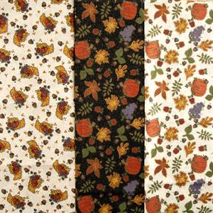 Pinflair 3 x 1/2m 100% Cotton Fabric Packs - Autumn Sparkle  - 091978