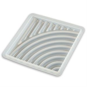 Eli-Chem Curved Striped Palette Coaster Mould   - 092402