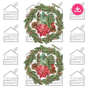 Create & Craft Vintage Christmas Illusions Wreath Creator Digital Download - 093790