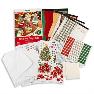 Katy Sue Designs Christmas Flower Pots Card Making Kit - 098507