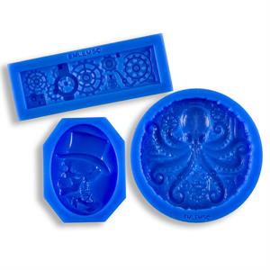 Emlems Steampunk Moulds Collection - 3 Moulds - 098936