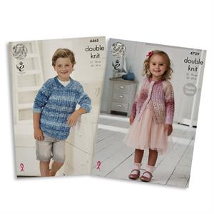 Joseph Bear King Cole Set of 2 Childs Knitting Patterns - 4 Designs - 099612