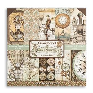 Stamperia Voyages Fantastiques 12x12" Scrapbooking Pad with 10 x Sheets - 101499