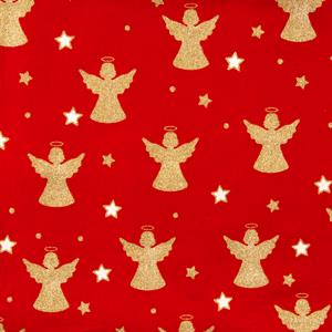 House of Alistair Glitter Angel 100% Cotton - 135cm Wide x 1m Fabric Length - 103637