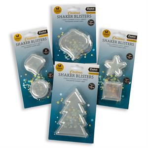 Studio Light Essentials 4 x Packs of Shaker Blisters - Christmas Trees, Mini Gifts, Christmas Ball & Mini Balls  - 118443