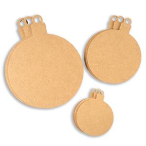 Pronty MDF Round Bauble Selection - 9 Pieces - 118756