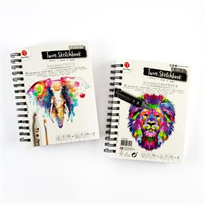 DecoTime 2 A5 2 in 1 Twin Sketch Books - 122325