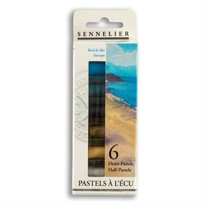 Sennelier 1/2 Soft Pastels - 6 Sticks - Seascape  - 128679