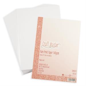 Craft Master Pure Print 140gsm Paper - 100 Sheets - 131417