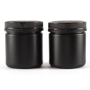 Craft Master Plastic Black Mixing Pots - 2 Pieces - 148831