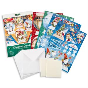 Katy Sue Designs Christmas Gnomes, Pop Up Card Making Kit - 150170