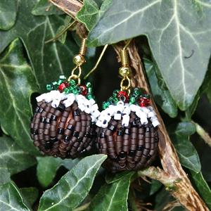 Spellbound Beads Christmas Pudding Earrings Kit - 151567