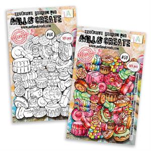 AALL & Create Bipasha 2 x Packs Ephemera Die Cuts - Candies & Doughnuts & Iced Delights - 167692