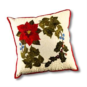 Quilter's Trading Post Poinsettia in the Leaves Cushion Cover Kit - 171877