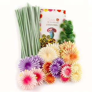 Forever Flowerz Pastel Gorgeous Gerberas - Makes Approx 40 Flowers with Stems - 172477