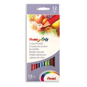 Pentel Arts® Set of 12 Assorted Colour Pencils - 172740