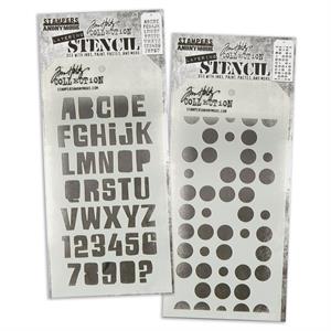 Stampers Anonymous Tim Holtz 4x8.5" Layering Stencil Pick N Mix - Choose 2 - 178868