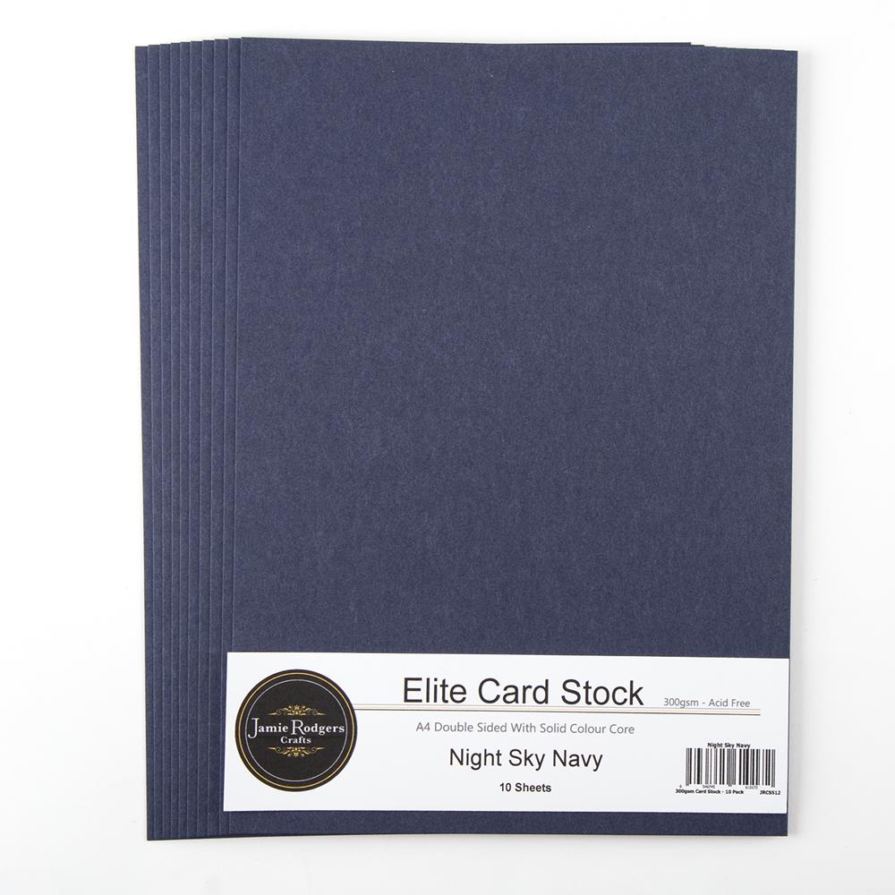 JRC Elite Card 10 Sheet A4 Pick-n-Mix - Choose 3  - Night Sky Navy - 300gsm
