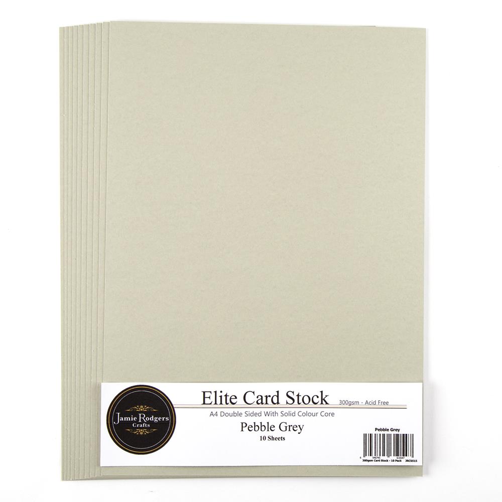 JRC Elite Card 10 Sheet A4 Pick-n-Mix - Choose 3  - Pebble Grey - 300gsm