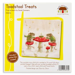 Bothy Threads Toadstool Treats Counted Cross Stitch Kit - 26 x 26cm - 186012