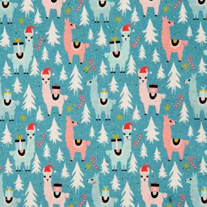 Fabric Freedom Christmas Festive Larry & Friends Digital Print 100% Quilting Cotton - 0.5m Fabric Length - 186127