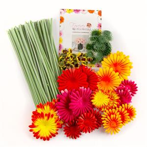 Forever Flowerz Bright Gorgeous Gerberas - Makes Approx 40 Flowers with Stems - 195687