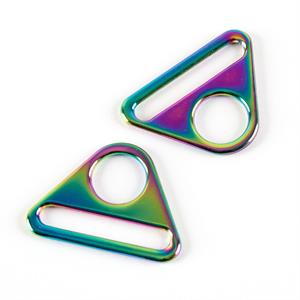 Fabric Freedom Rainbow Metal Triangle Connectors 38mm/1.5" - 2 per pack - 196520