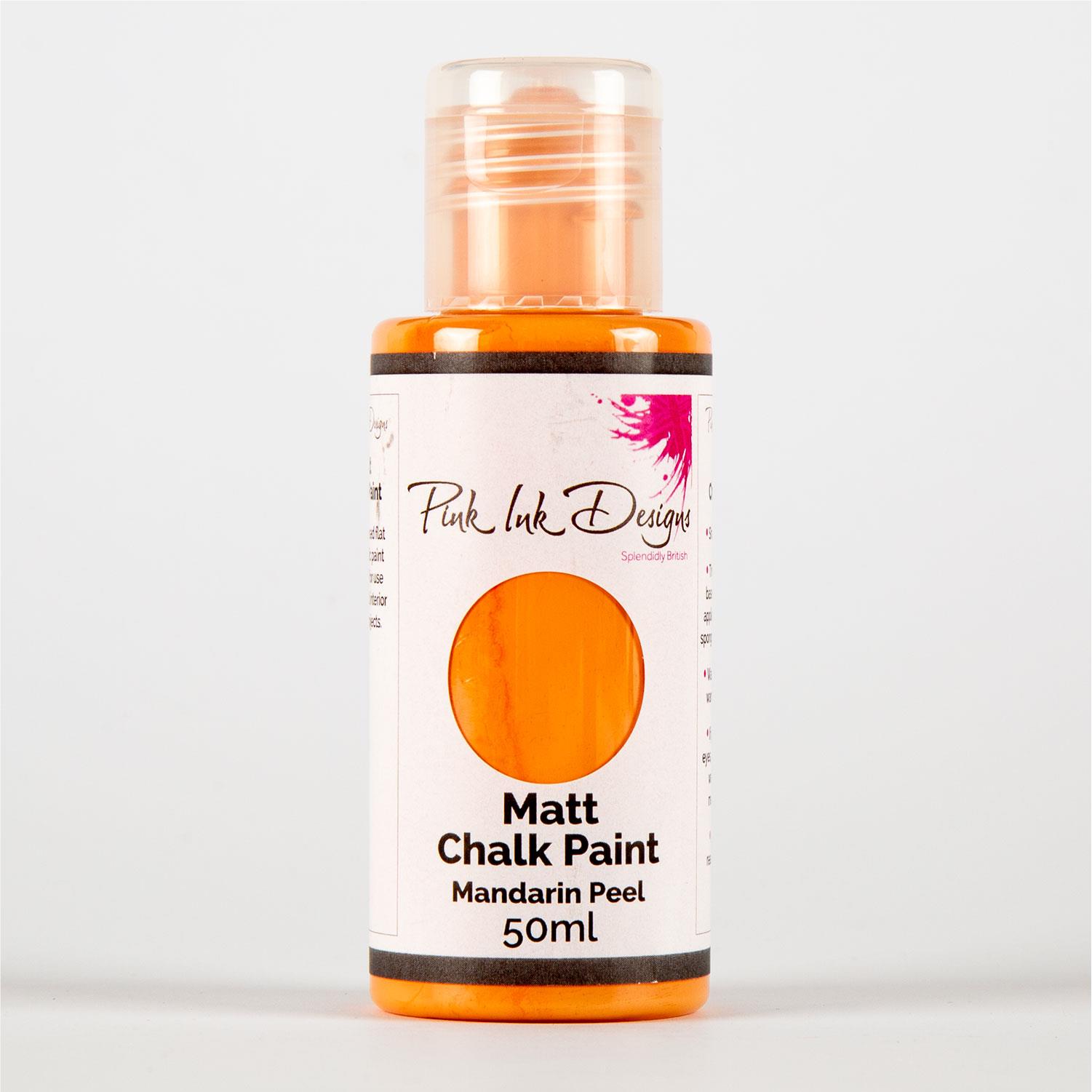 Pink Ink Matt Chalk Paint 50ml Pick-n Mix - Choose 3 - Mandarin Peel