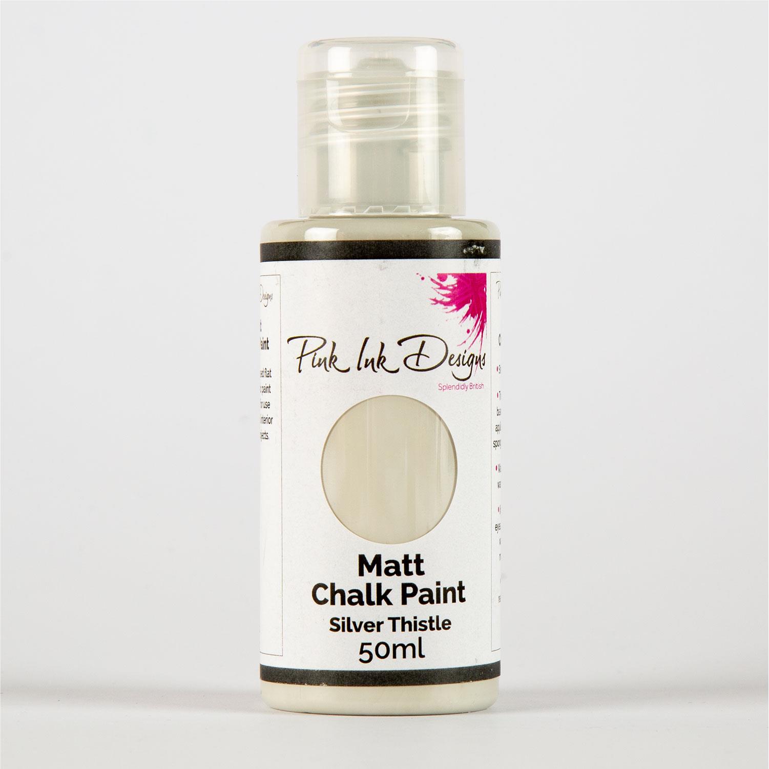Pink Ink Matt Chalk Paint 50ml Pick-n Mix - Choose 3 - Silver Thistle