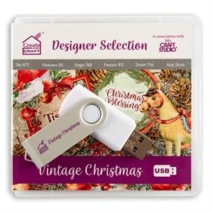 Create & Craft Vintage Christmas Designer Selection USB - 204319