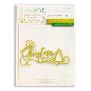 Sharon Callis Oh Christmas Tree Sentiment Die Set - 218543