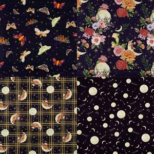 Blank Midnight Rendezvous 4 x 0.5m Fabric Bundle  - 218725